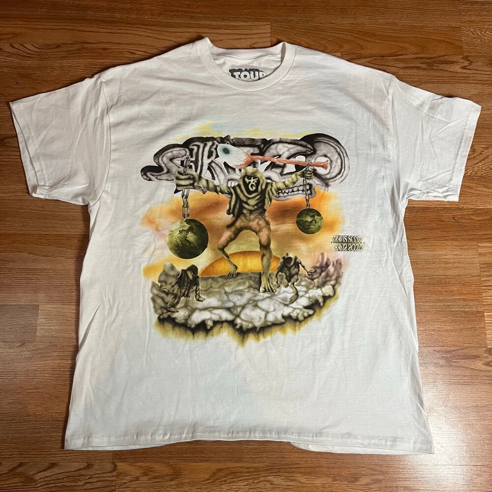 Travis Scott Circus Maximus Skitzo Utopia Tour Shirt South America Men’s Sz‎ L